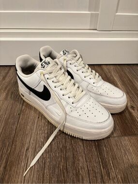 Nike Air Force 1 Low White Black Men's Sneakers size 11